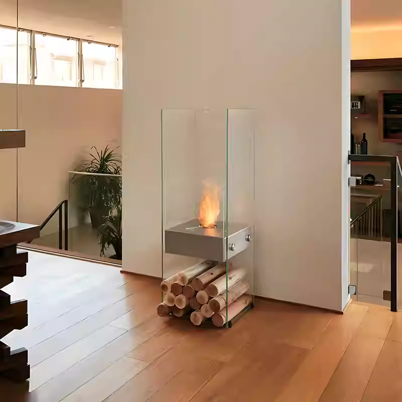 Modern Glass Bioethanol Fireplace Ember 5-Hearthartsinn