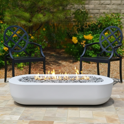 Curved Stainless Steel Painted Fire Pit Volcano 10