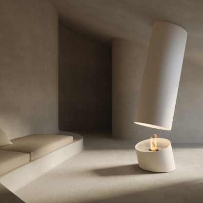 Bioethanol High-end Simple Column Real Flame Fireplaces-Hearthartsinn