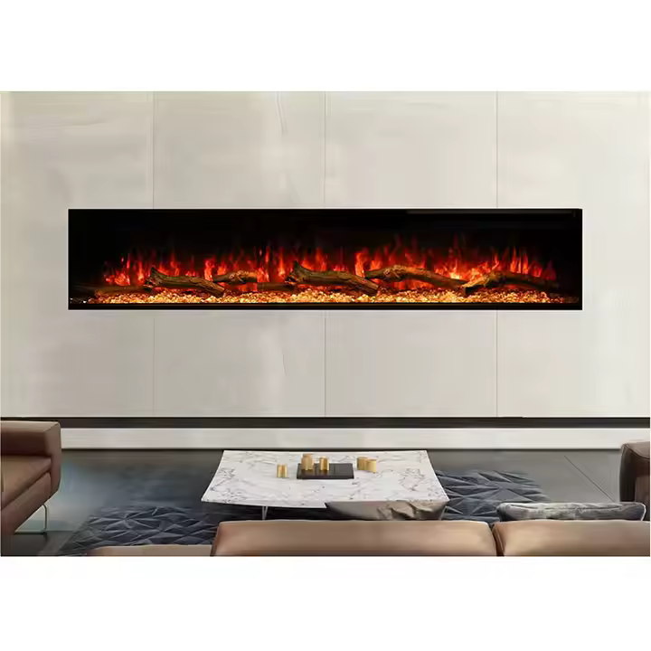 Luminex Modern 3D Insertable Electric Fireplace Logs and Crystals -Hearthartsinn