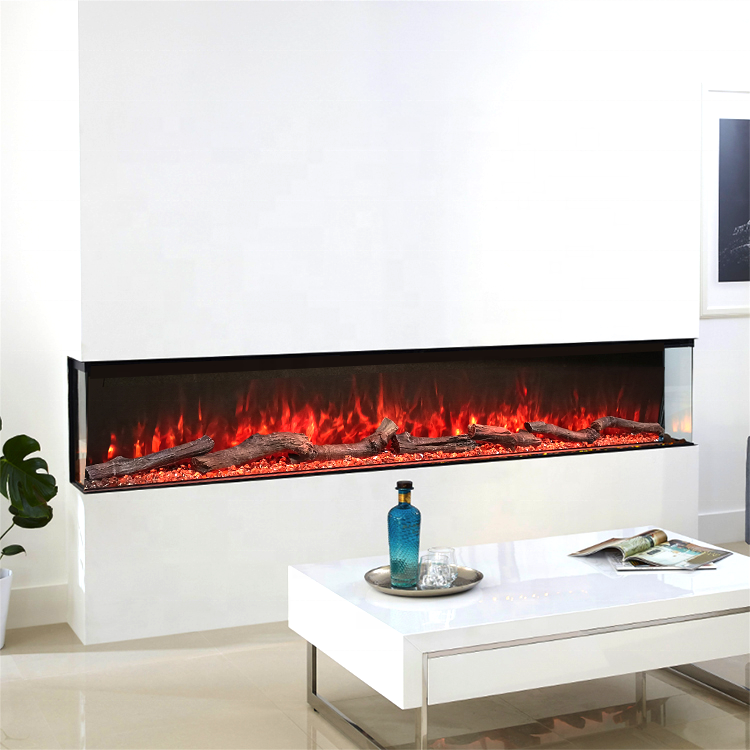 Luminex Modern 3D Insertable Electric Fireplace Logs and Crystals -Hearthartsinn