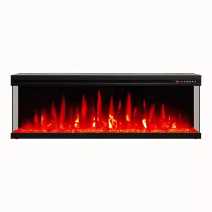 Luminex Modern 3D Insertable Electric Fireplace Logs and Crystals -Hearthartsinn