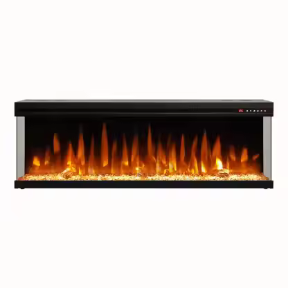 Luminex Modern 3D Insertable Electric Fireplace Logs and Crystals -Hearthartsinn