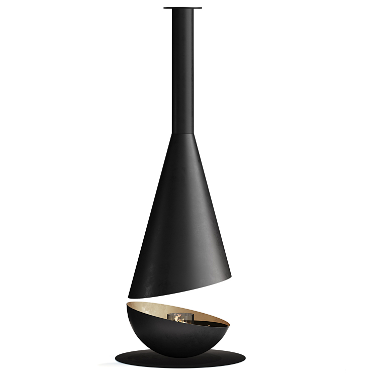 Luxury Hemispherical Suspended Fireplace Shine 7-Hearthartsinn