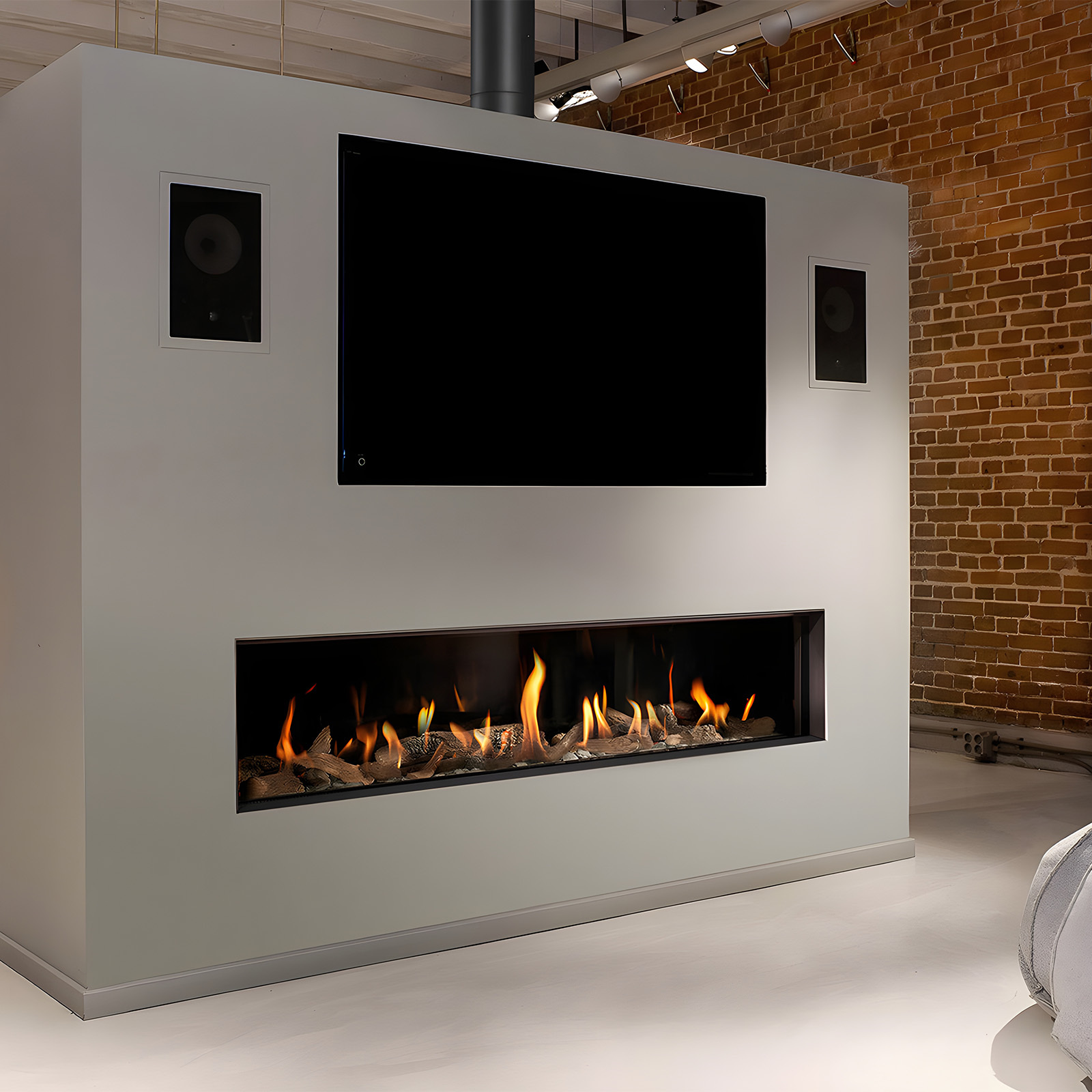 Modern Gas Fireplace Inserts Glow 1