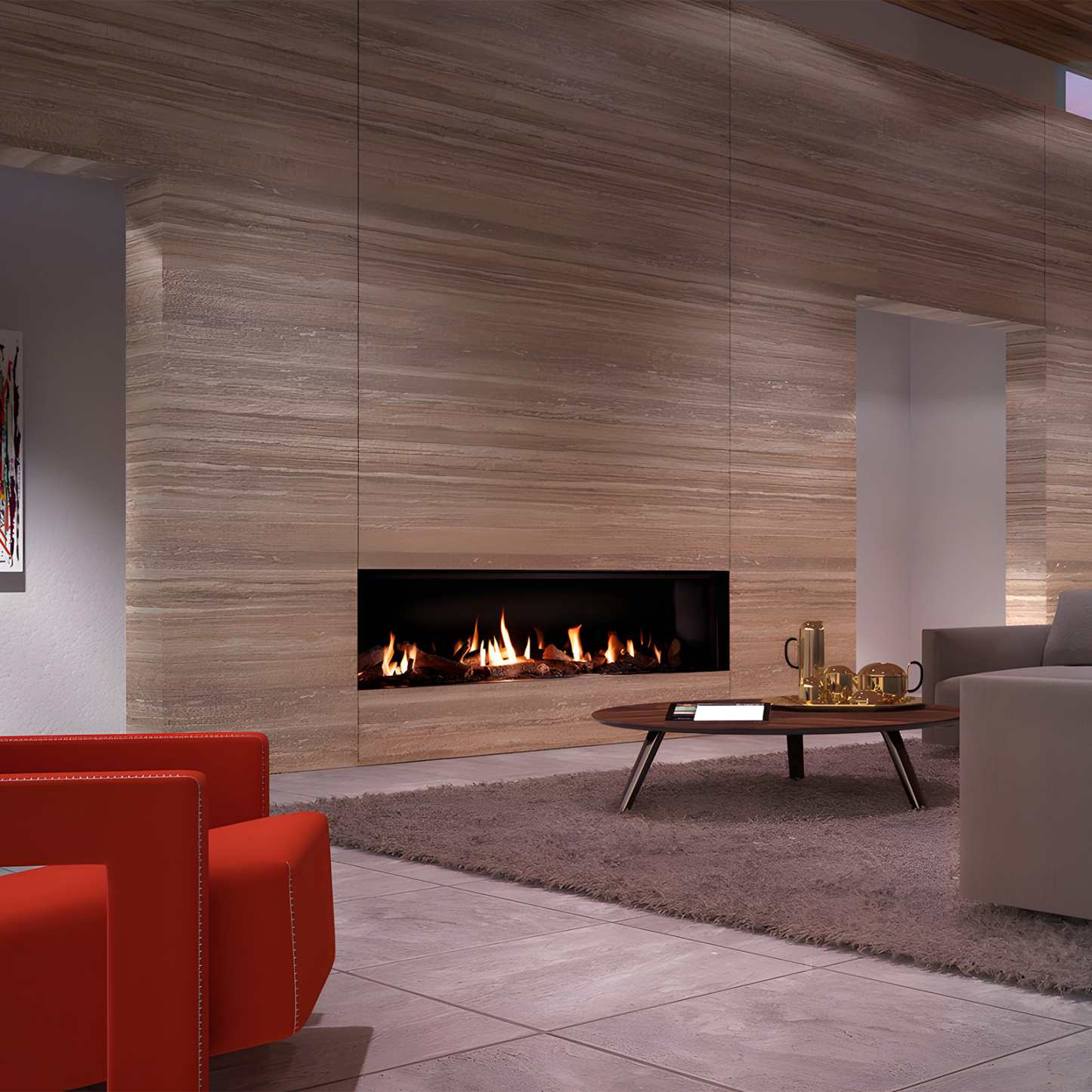 Modern Gas Fireplace Inserts Glow 1