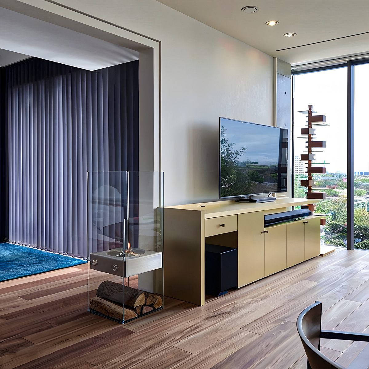 Modern Glass Bioethanol Fireplace Ember 5-Hearthartsinn