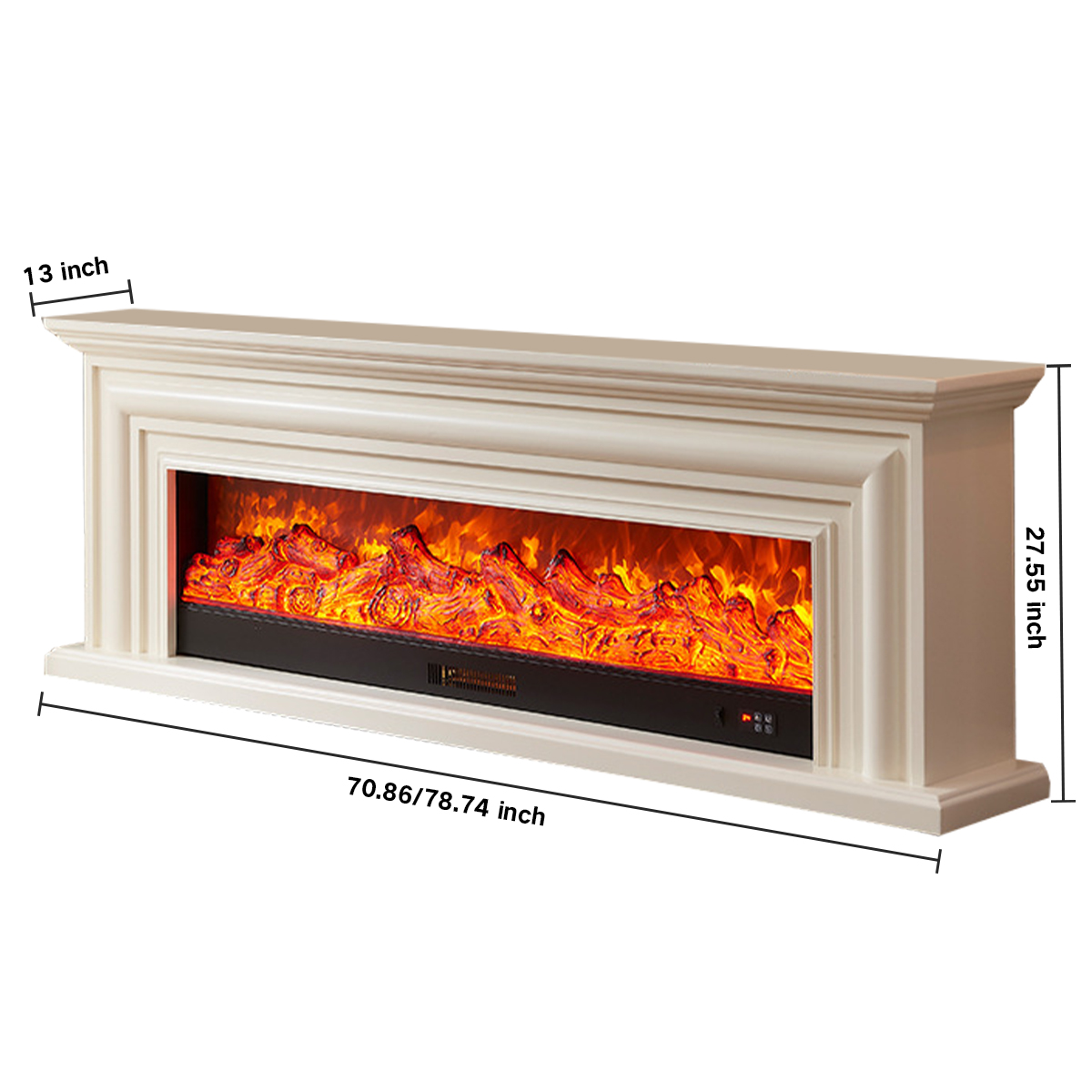 Simple European Style Electronic Fireplace Aurora1-Hearthartsinn
