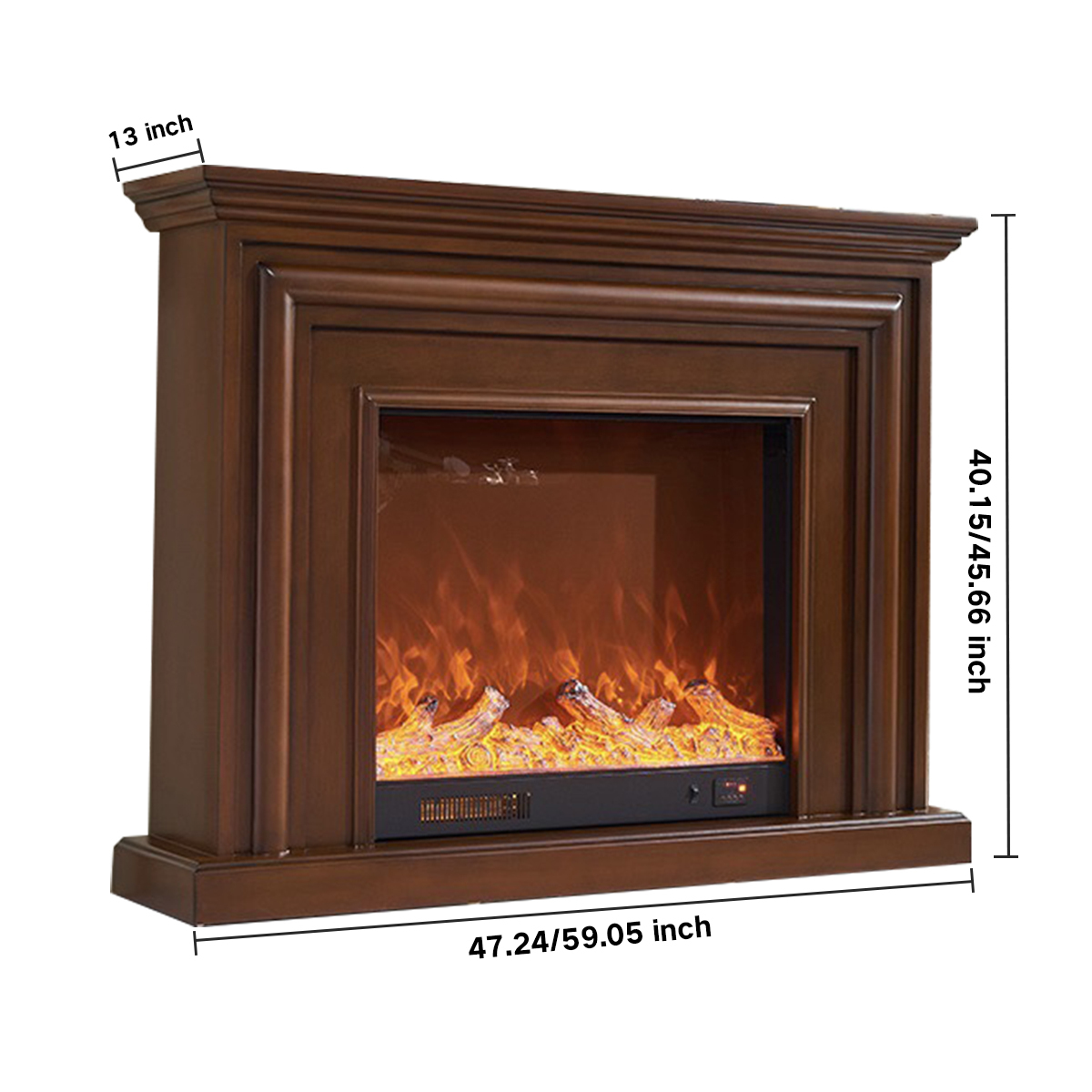 Simple European Style Electronic Fireplace Aurora1-Hearthartsinn
