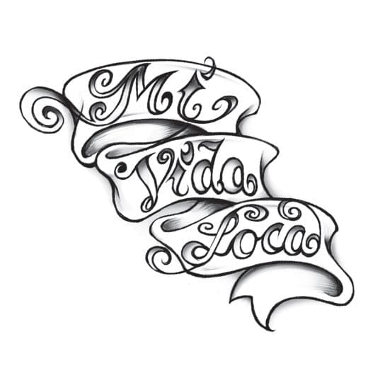 Mi Vida Loca Tainted Tats Semi-Permanent Tattoo