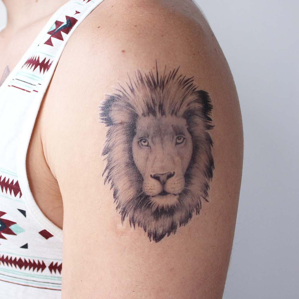 Lion Head Tattoo