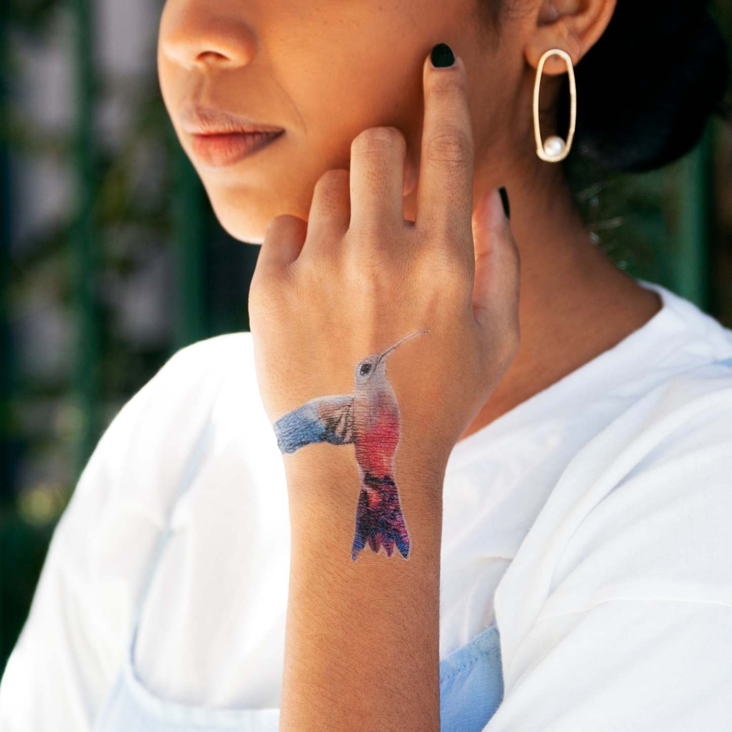 Watercolor Hummingbird Tattoo-Tattoo Cultures