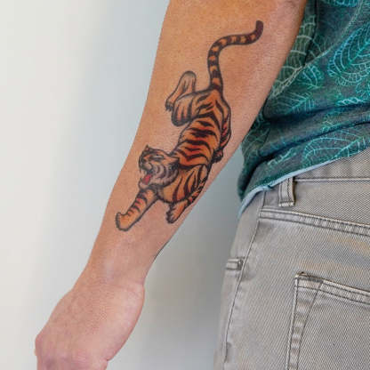 Prowling Tiger Tattoo