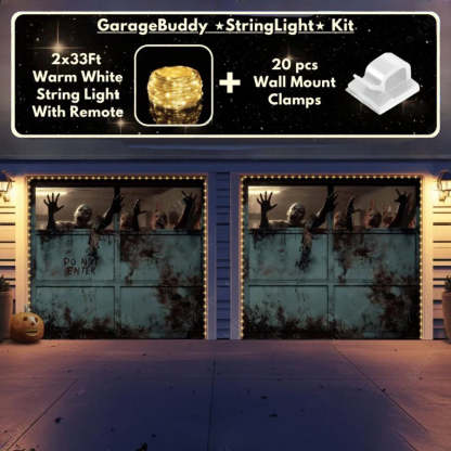Zombie Breach Halloween Garage Door Covers D453