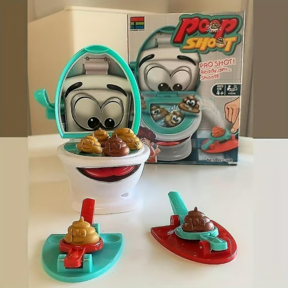 Interactive Poop Shooting Game Set for Family Fun