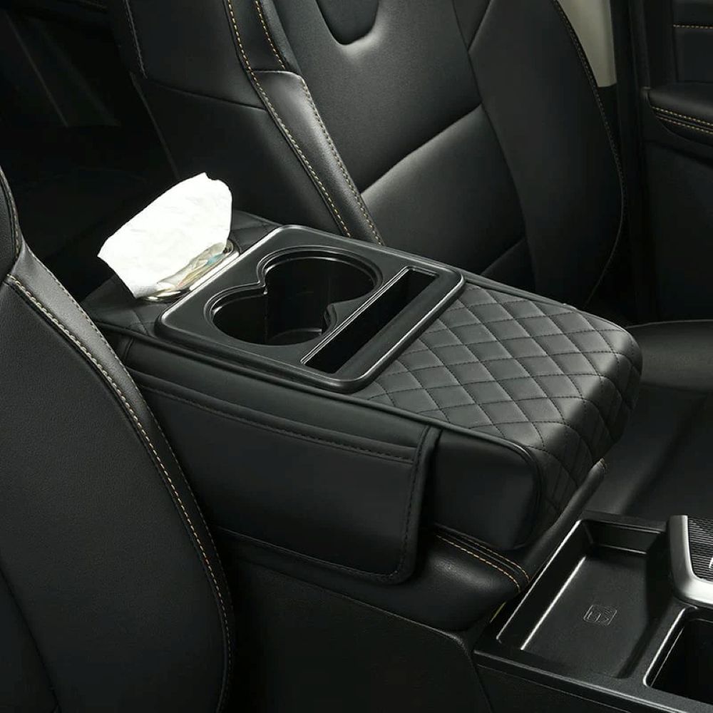 Multifunctional PU Leather Car Armrest Box Mat