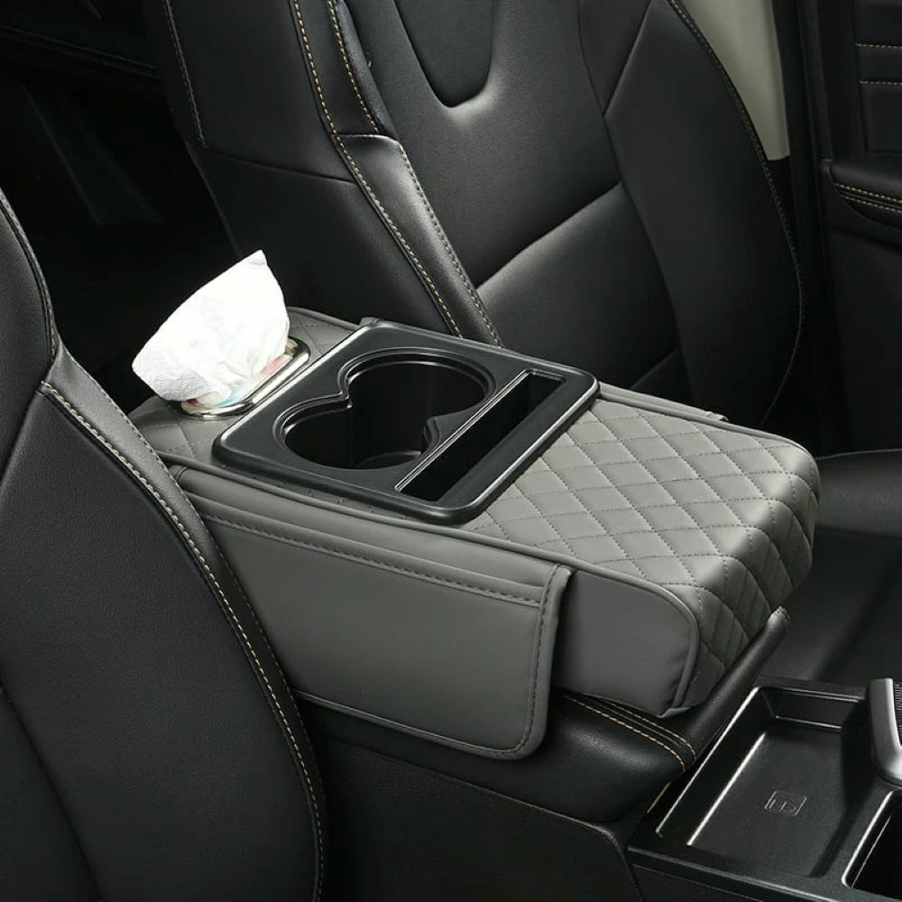 Multifunctional PU Leather Car Armrest Box Mat