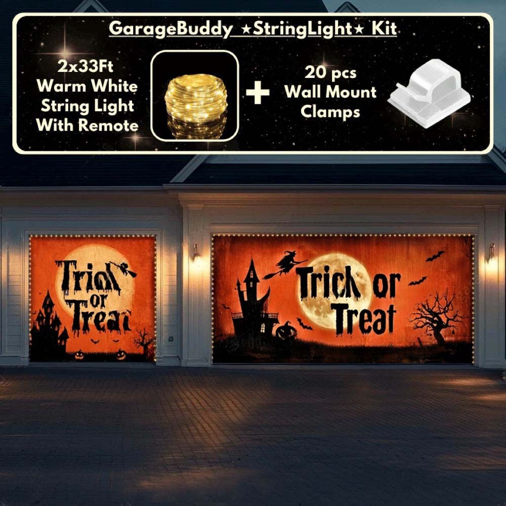 Trick Or Treat Halloween Garage Door Covers D464