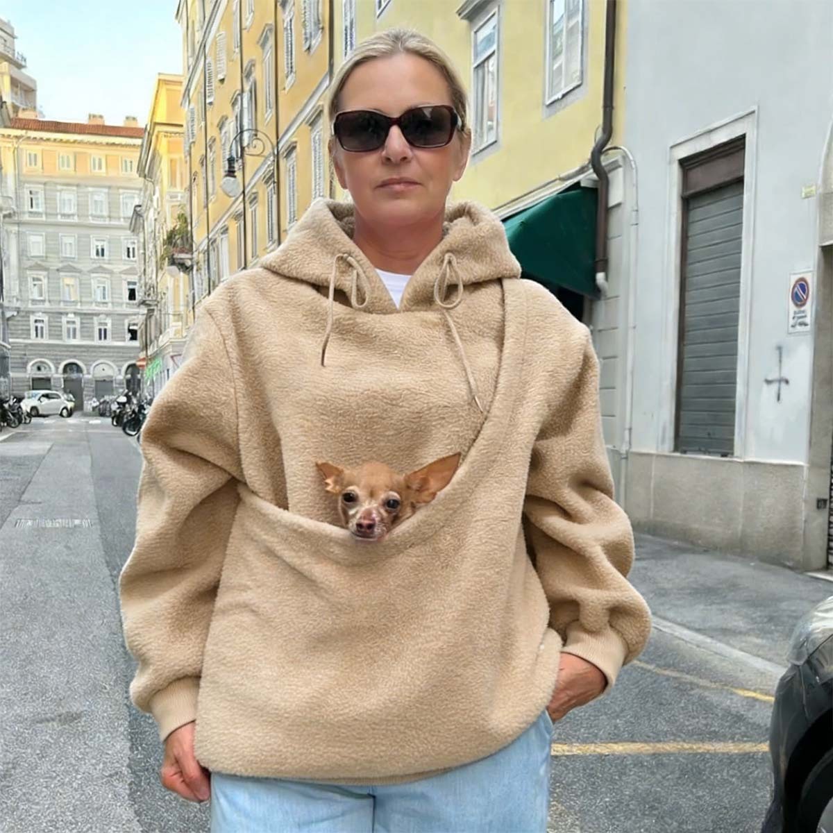 Pet Carrier Kangaroo Hoodie