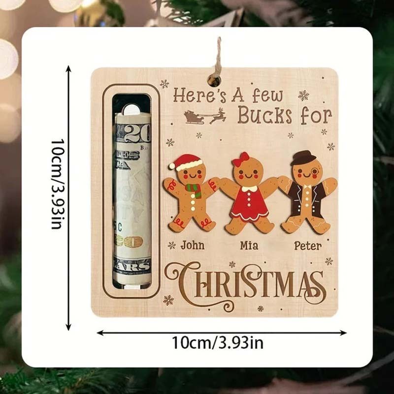 Cute Money Holder Christmas Ornament