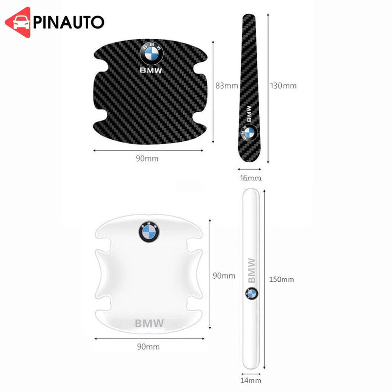 Car Door Handle Scratch Protectors - Invisible Paint Protection with Style