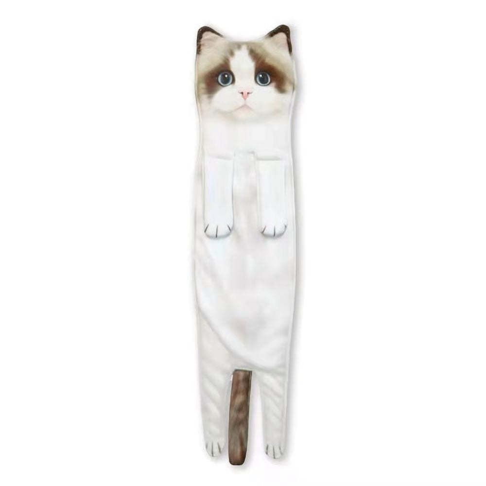 Funny Cat Hand Towels