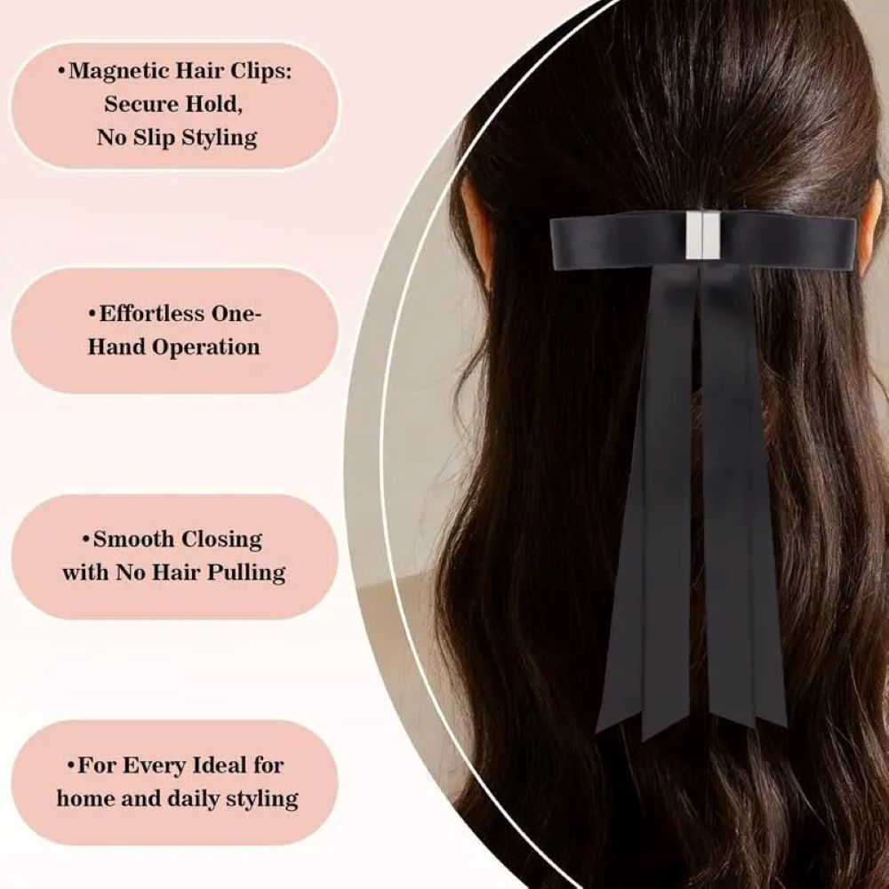 Magnetic Bow Clip - Magnetic Hair Clips for Women