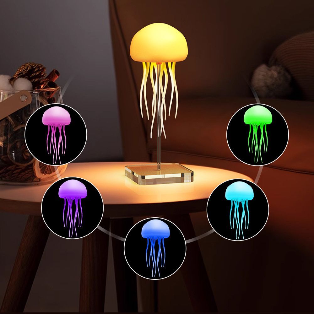 Dancing LED Jellyfish Lamp with Multi-Color Light Options