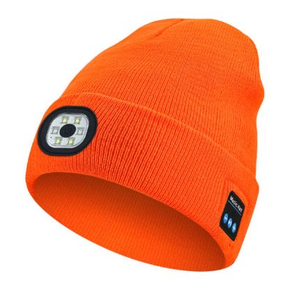 LED Bluetooth Beanie - Bluetooth Beanie With LED Headlamp