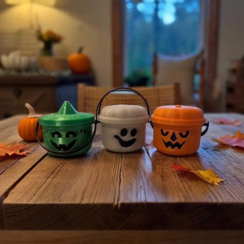 Spooky Mini Boo Buckets Figurines