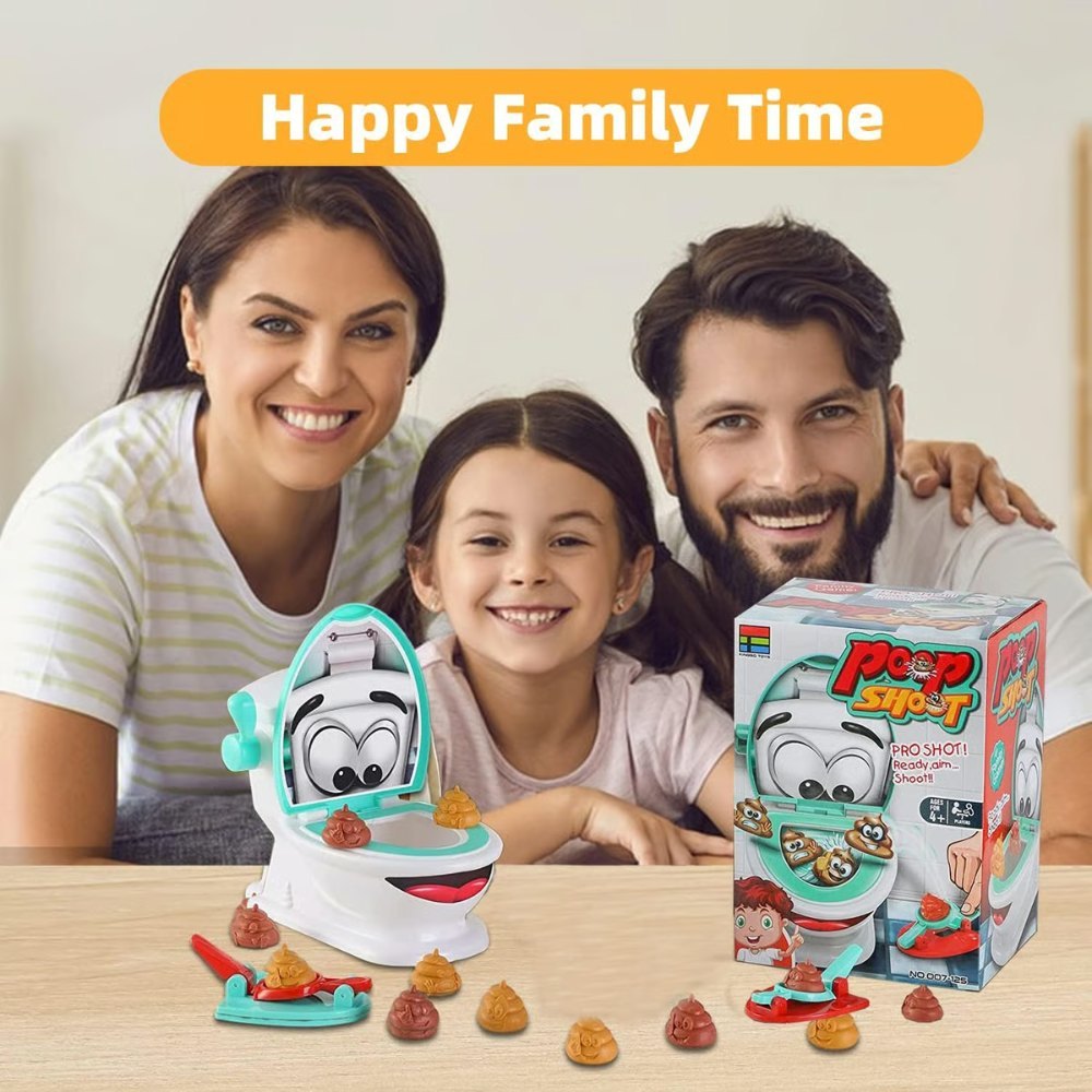 Interactive Poop Shooting Game Set for Family Fun