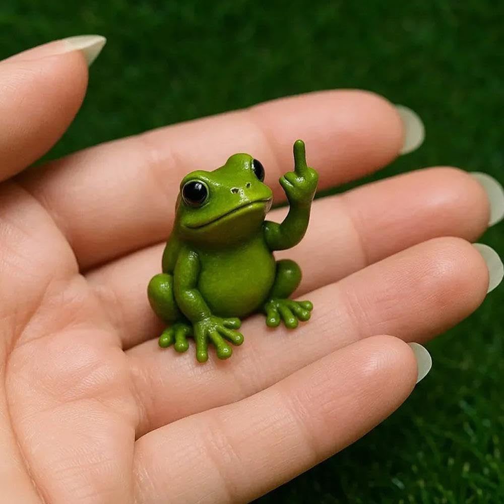 Funny Middle Finger Resin Animals