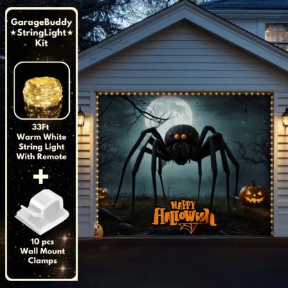 Giant Spider Halloween Garage Door Covers D467