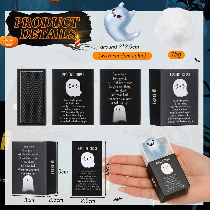 Glow in the Dark Mini Ghost Figures with Box