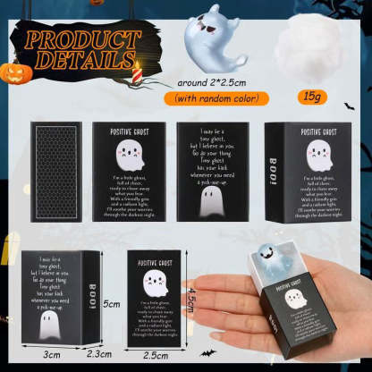 Glow in the Dark Mini Ghost Figures with Box