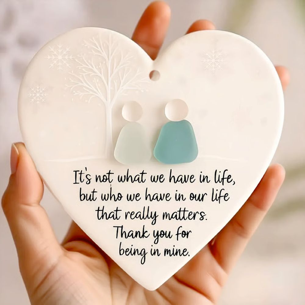 Sea Glass Friendship Keepsake - Ceramic Ornament