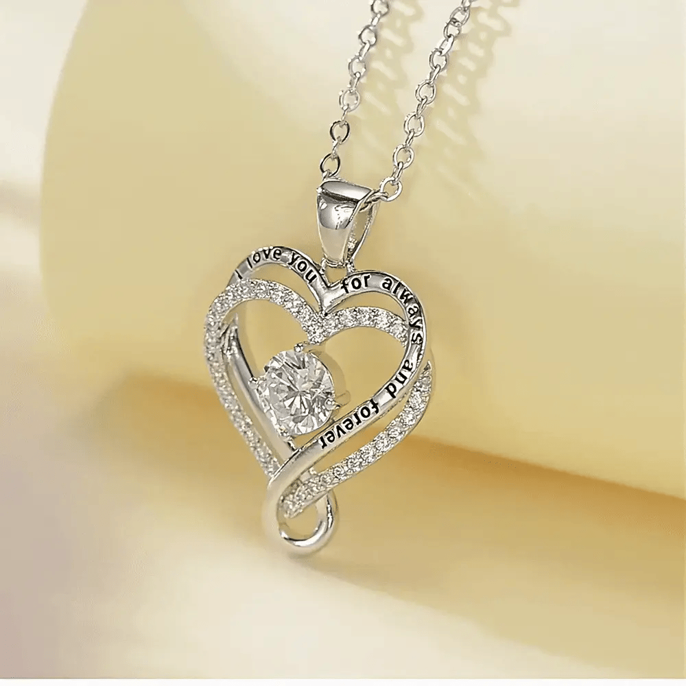 "To My Wife" Forever & Always Heart Necklace