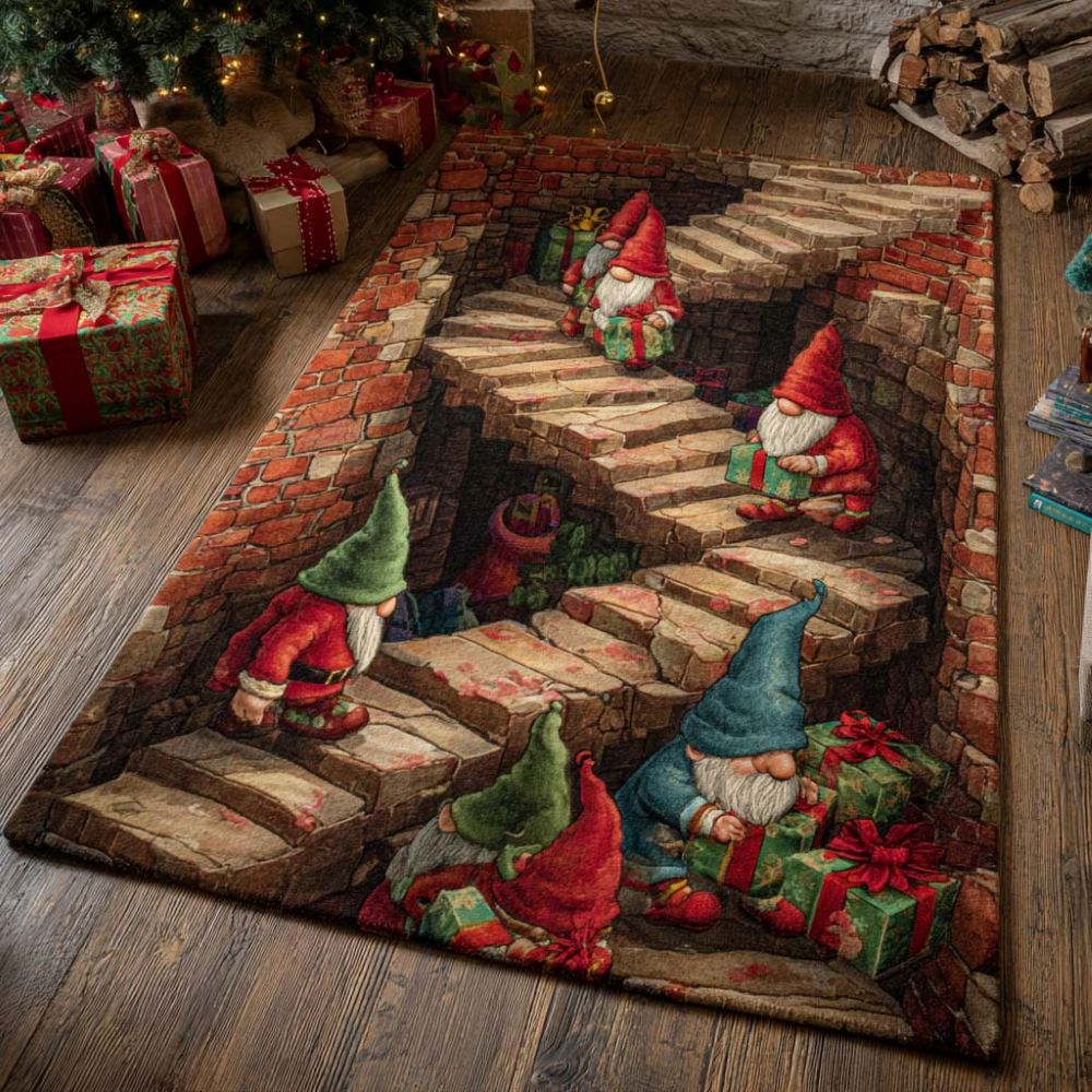 The Christmas Portal - 3D Illusion Area Rug - D543