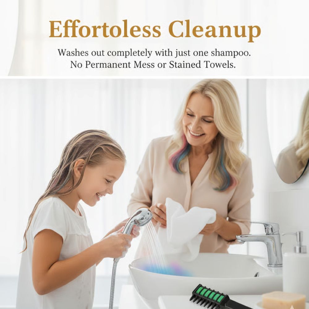 Festive Fun Hair Chalk Combs