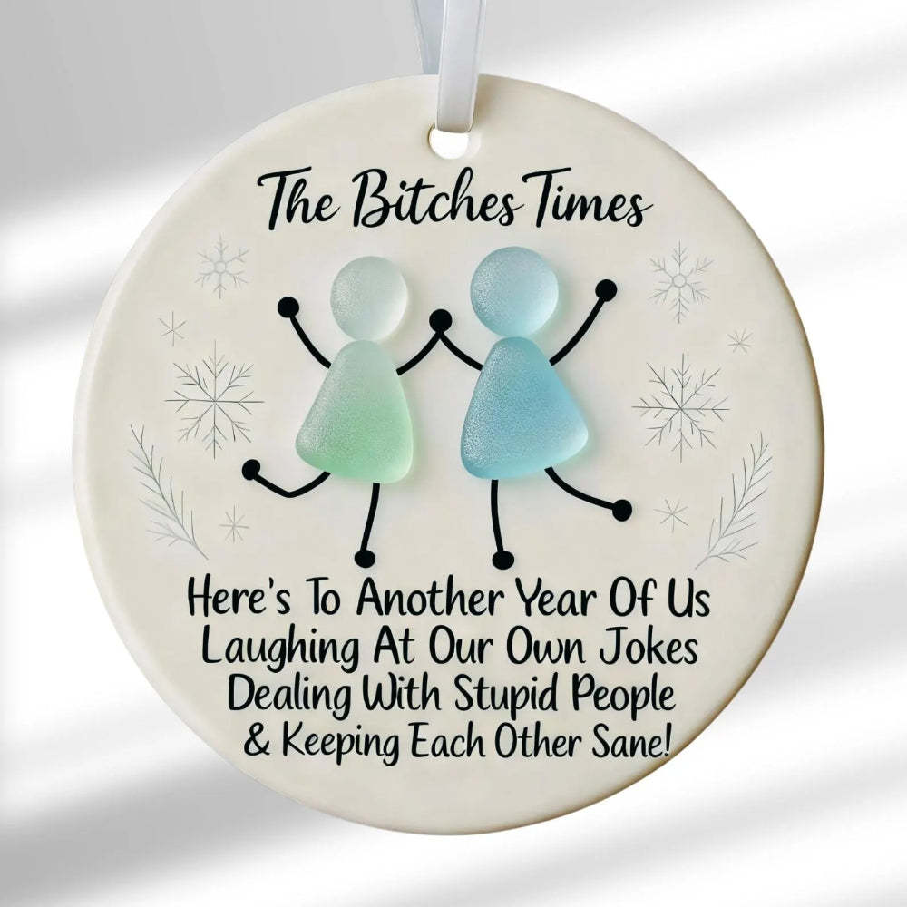 Sea Glass Friendship Keepsake - Ceramic Ornament