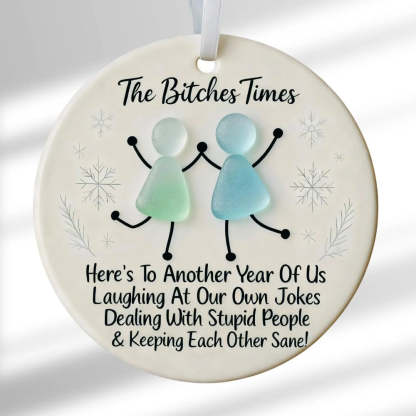 Sea Glass Friendship Keepsake - Ceramic Ornament