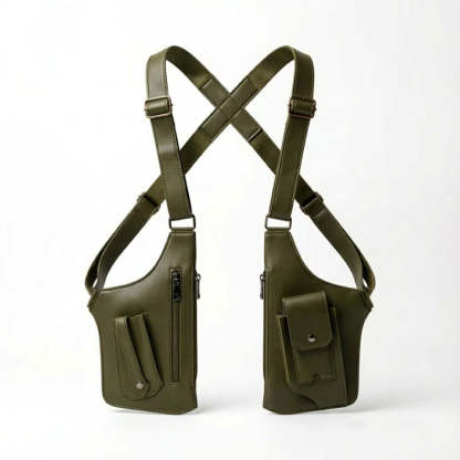 Premium Leather Shoulder Bag - Hidden Anti-Theft Compartments