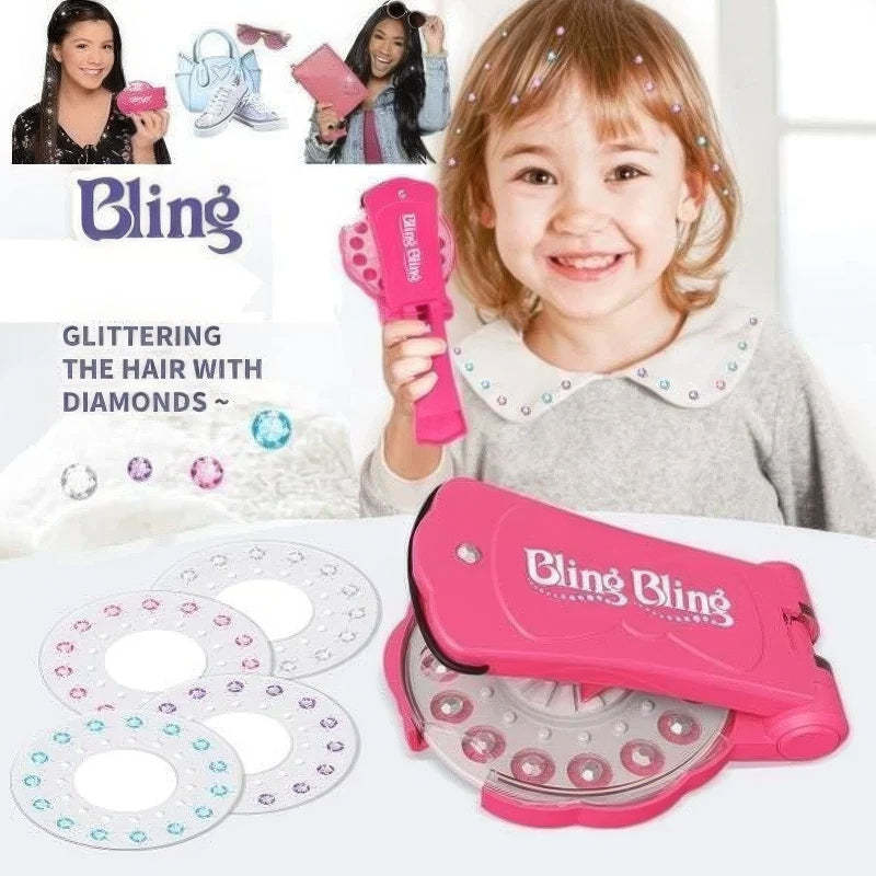 ✨Glitter Diamond Styling Tools Hair Gemstone Styling Set - No Heat Required Hair Styling Accessories