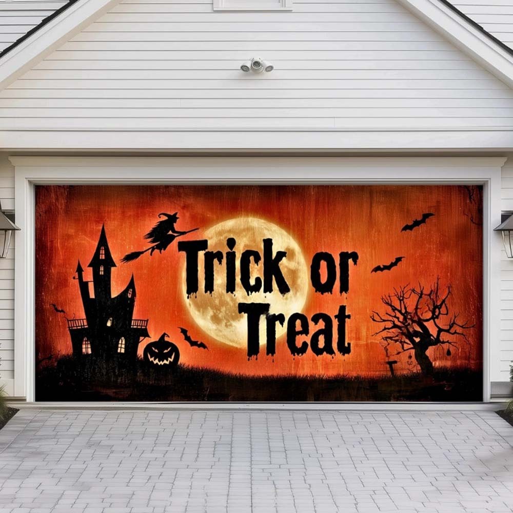 Trick Or Treat Halloween Garage Door Covers D464