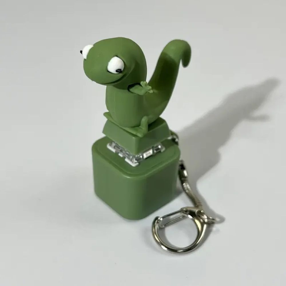 Light Up Animal Keychain Toy - Rechargeable LED Color Changing Sound Button