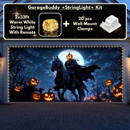 Headless Horseman Halloween Garage Door Covers D461
