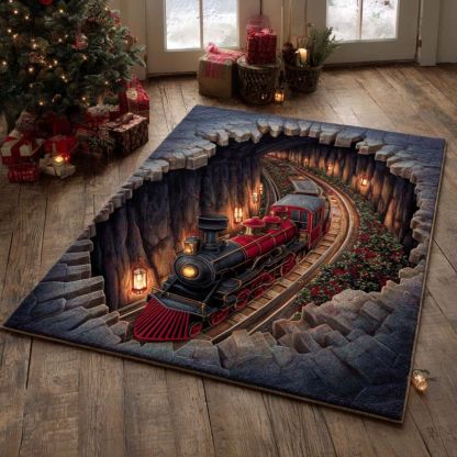 The Christmas Portal - 3D Illusion Area Rug - D543