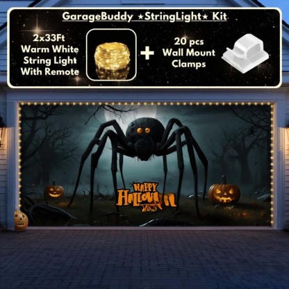 Giant Spider Halloween Garage Door Covers D467