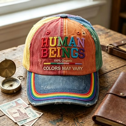 Human Beings Colors May Vary - Print Casual Hat