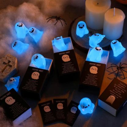 Glow in the Dark Mini Ghost Figures with Box